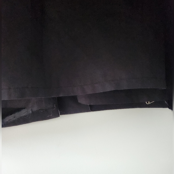 Vintage Dahlia Black Lined Polyester Maxi Skirt sz 14 - Picture 9 of 10